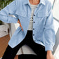 Corduroy Shirt Lapel Long Sleeve Loose