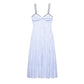 Summer Stripes Sleeveless Sling Dress