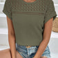 Women's Hollow Breathable All-match Short-sleeved T-shirt
