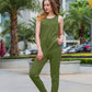 Women's Summer New Short Sleeve Tie Jumpsuit