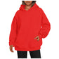 Sweats à capuche pour femmes avec poches, sweat-shirt tendance uni, pull à capuche surdimensionné, vêtements pour femmes