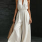V-neck Halter Neck Jumpsuit For Women