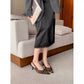 Elegant Small Pointed-toe Low-cut High Heel Pumps Women's Spring