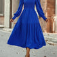 Women's Round-neck Lantern Sleeve Long Sleeve Dress