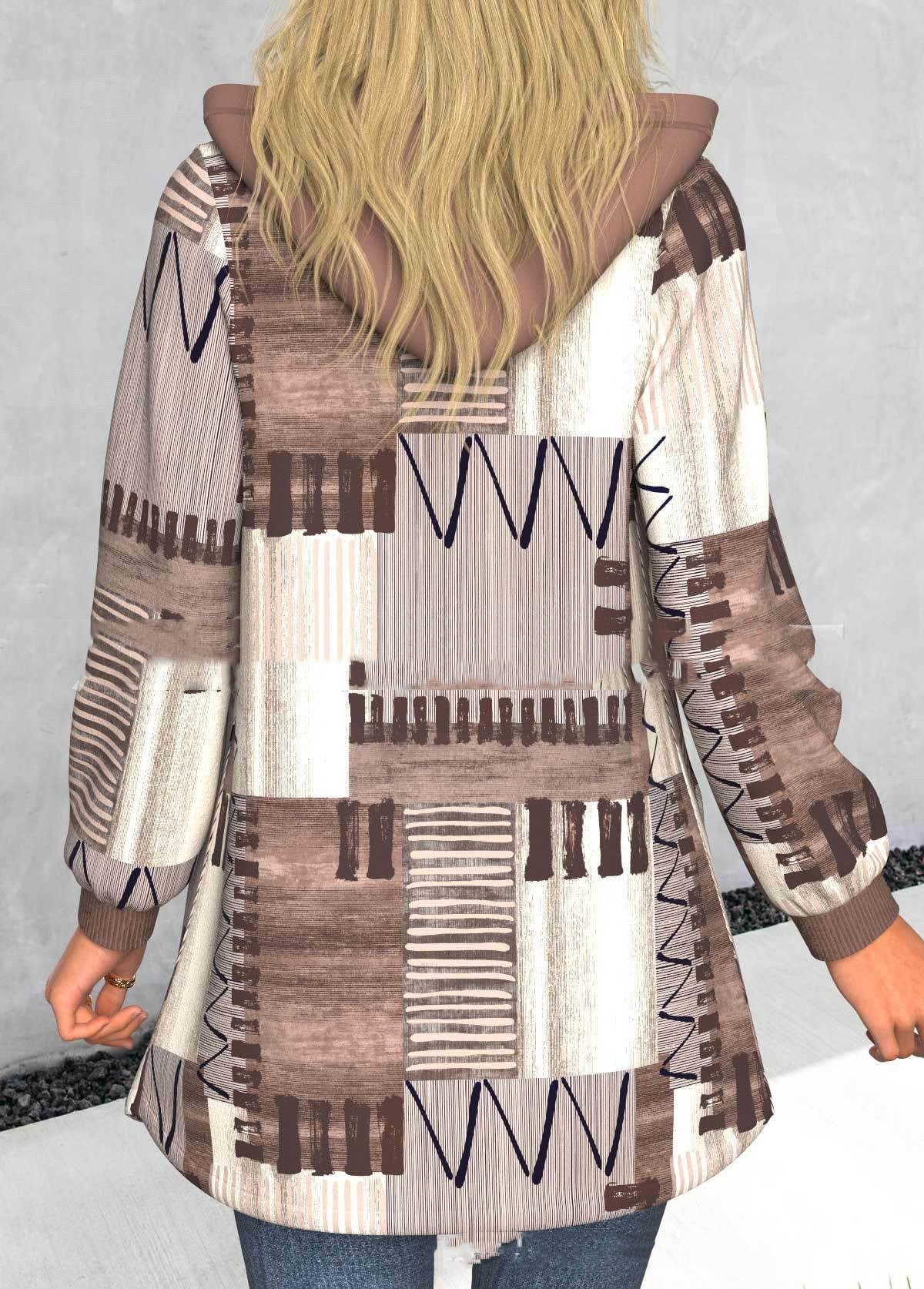 Hooded Cardigan Pocket Coat Overcoat