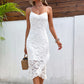 Women's Sling Lace Lace Cutout Backless Dress