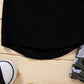 Black Camouflage Letters Pullover Boys' Suit