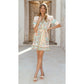 Spring Summer Resort Style Printed Short Fashion Dress