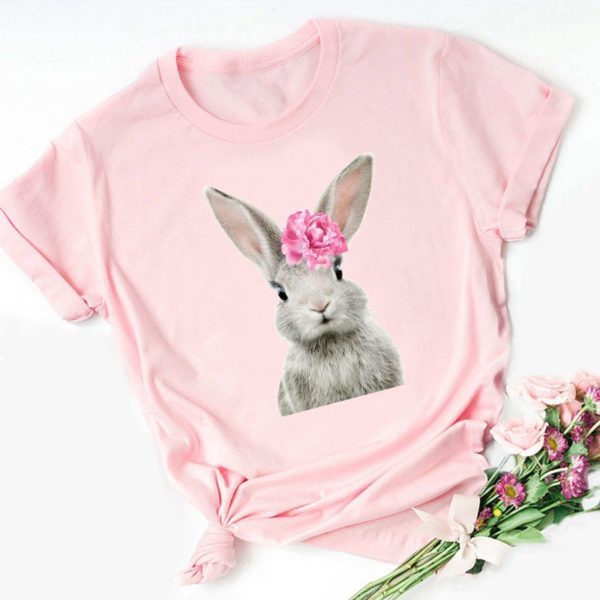 Cute Dog Peripheral European And American T-shirt Loose Short Sleeve