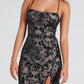 European And American Elegant Sequins Word Collar Dress