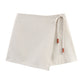All-match V-neck Beaded Lace-up Vest Beaded Lace-up Solid Color Skirt Skirt Suit