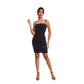 Backless Rhinestone Strap Dress