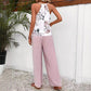 Temperament Casual French Floral Print Strap Set