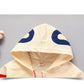 Casual 1-5 Year Old Cartoon Alphabet Children's Suit With Hood