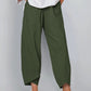 Solid Color Plus Size Women's Simple Loose Casual Cropped Pants