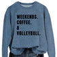 Women's Simple Round Neck Long Sleeve Loose Sweatshirt