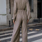 Lady Temperament Noble One-piece Long Sleeves Trousers