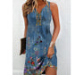 Sleeveless Printed Camisole Dress For Women