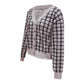 Plaid Cardigan Single-Breasted Casual Button Jacket