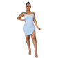 Womens Solid-Color Loose Wide-Leg Retro Skirt
