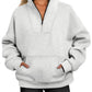 Women's Casual Loose Fleece Thread Top