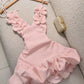 Sexy Bud Blossom Floral Strap Holiday Dress
