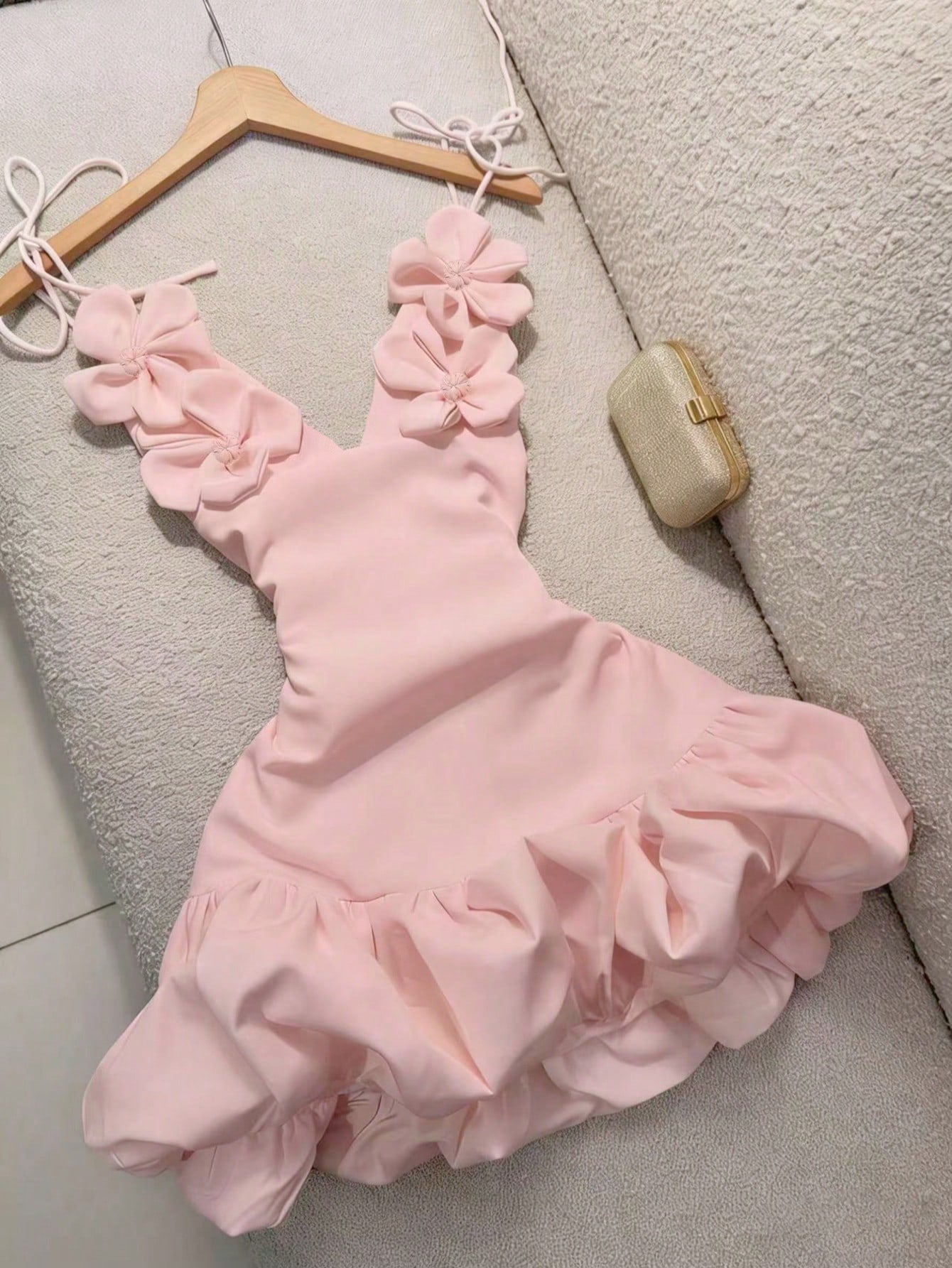 Sexy Bud Blossom Floral Strap Holiday Dress