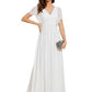 V-neck Chiffon Dress Women