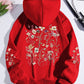 Women's Colorful Flower Print Sweatshirt Sweater