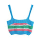 Women's Striped Sweater Knit Jacket Top