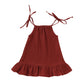 Spring And Summer Girls' Suspender Dress