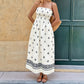 New Ethnic-style Ruched Tube Dress