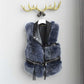Women's Leather Vest Jacket Winter New Korean Version