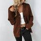 Solid Color Hooded Single-breasted Sweater Women's Cardigan Coat