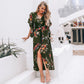 Printed Long Dress Womens Slit Dress Sale
