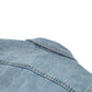 Women's Short Denim Jacket With Large Lapel