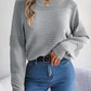Casual Solid Color Pullover Sweater Women