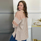 European And American Fashion Striped Color Matching Short-sleeved T-shirt For Women