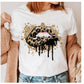 Fashion Printing Creative Color Lip Print Short Sleeve