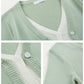 Women's Fashion V Neck Cardigan Knitted Jacket
