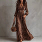 Digital Print Slimming A-line Dress