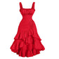 Slim Fit All-matching Suspenders Dress Women