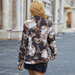 Women's Black Suit Collar Cardigan Slim Long-sleeved Jacket