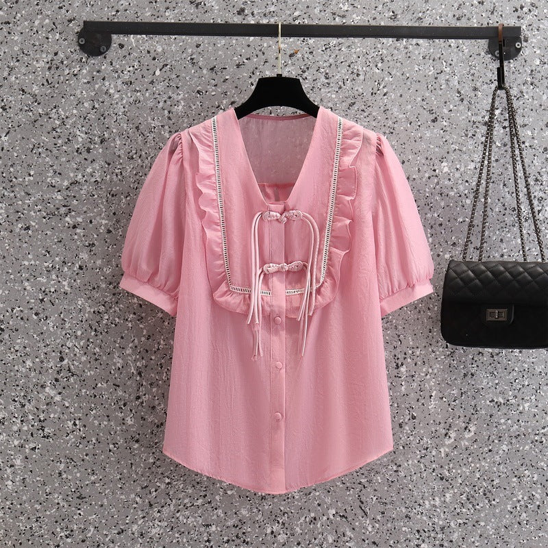 Ladies Irregular High Waist Pleated Skirt Suit