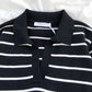 Women's Temperament Simple Lapel Slim Fit Long Sleeve Knit Sweater