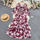 Tea Break French Retro Chiffon Dress