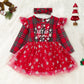 Red Mesh Princess Dress Baby Toddler
