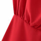 European And American Style Half Turtleneck Sleeveless Pleated Waist Jumpsuit
