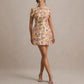 New Spring Summer Short-Sleeve Sequin Crew-Neck Dress For Europe And The US