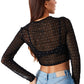 Ins Mesh See-through Dress Top